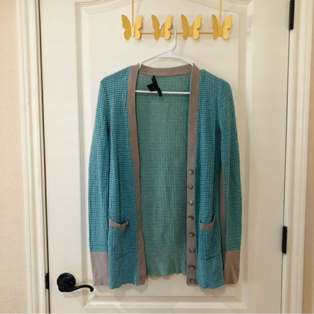 MARC BY MARC JACOBS marled teal‎ cardigan
